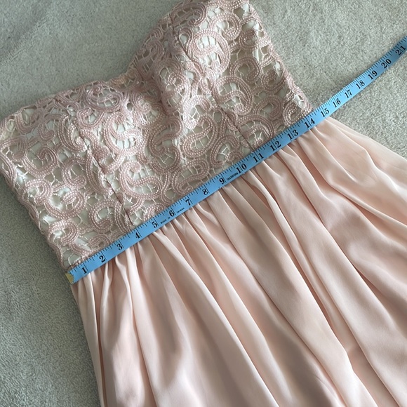 NWT Minuet Strapless babydoll Dress with embellished bust - Picture 7 of 11